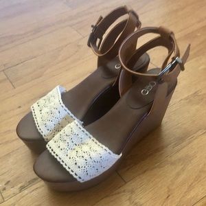 Cato Shoes - Crochet Wedges Cato Shoes - Crochet Wedges